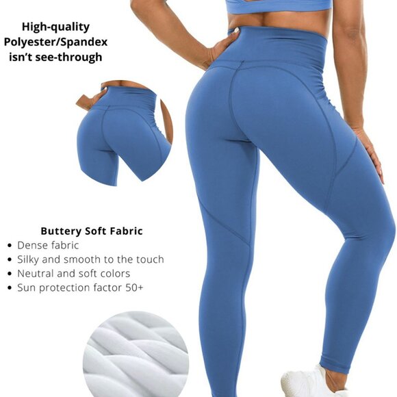 High Waisted Leggings for Women - Buttery Soft, Workout Yoga - Picture 3 of 6
